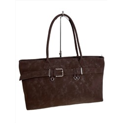 Женская сумка из искусственной кожи, цвет шоколад