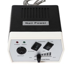 Аппарат для маникюра Luazon LMH-03, 6 насадок, 35 Вт, до 30000 об/мин, бело-чёрная