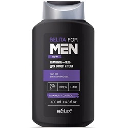 BELITA for MEN  Шампунь-гель для волос и тела 400 мл /10