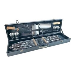 Набор шампуров Кизлярский Большой в коробке кож/зам (6 шампуров)