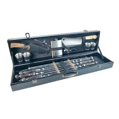 Набор шампуров Кизлярский Большой в коробке кож/зам (6 шампуров)