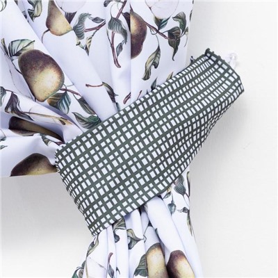 Комплект штор для кухни с подхватами Этель «Груши» 145×180 см-2 шт., 100% п/э