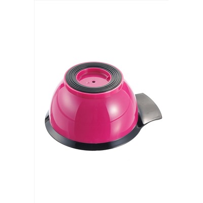 Dewal Чаша для смешивания краски с ручкой и прорезиненной вставкой T-006fuchsia, пластик, розовый, 330 мл KRISTALLER, 1127111