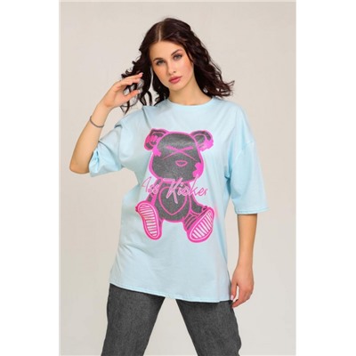 Футболка женская 50553 (Голубой)