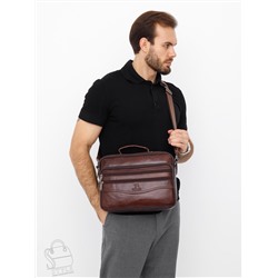 Портфель мужской кожаный 7807-4 brown Fuzhinino  в Новосибирске