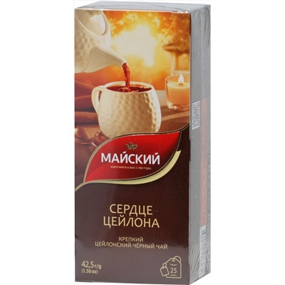 Майский. Сердце Цейлона карт.пачка, 25 пак.