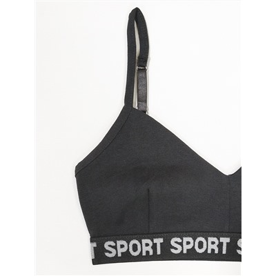 4026-23 Топ для девочки темно-серый (BAYKAR)