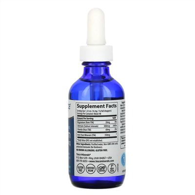 Trace Minerals Research, ионный селен, 300 мкг, 59 мл (2 жидк. унции)