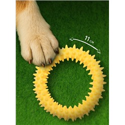 Игрушка плавающая для собак «Колючки» Пижон Premium, вспененный TPR, 11 см, жёлтая