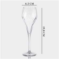 Бокал-флюте для шампанского Chef&Sommelier SYMETRIE, 190 мл, стекло