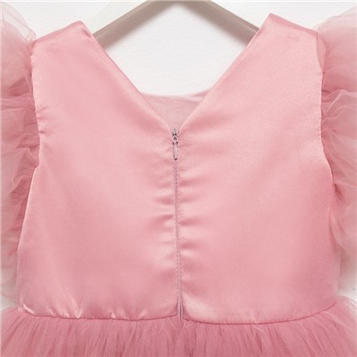 Платье нарядное для девочки KAFTAN, с крылышками, рост 134-140 см, розовое