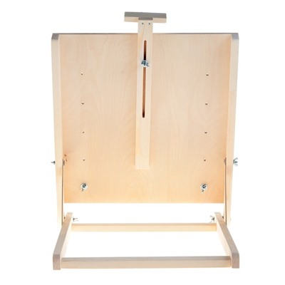 Мольберт настольный «Студийный», 650×450×560 мм, с планшетом 450×480 мм (возможность разместить холст 60×80 см), с бегунком, Calligrata