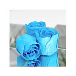 Мыльные розочки, синие, набор 6 шт.