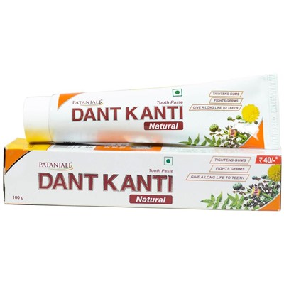PATANJALI Dant Kanti ToothPaste / Дант Канти Аюрведическая Зубная Паста 100 г