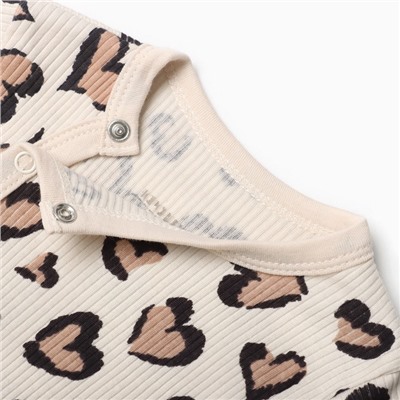 Комбинезон детский «Крошка Я» Leo love, рост 62-68 см, 9096435