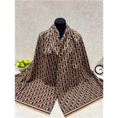 Тёплый палантин из кашемира, мультицвет