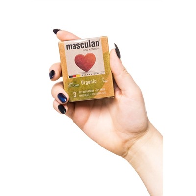 Экологически чистые презервативы Masculan Organic - 3 шт.