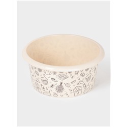 Таз хозяйственный «Русская банька», круглый, пластик, 10 л, бежевый