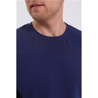 Костюм мужской футболка_шорты (Синий)