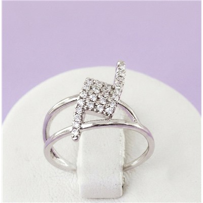 Кольцо родий H01-7292  размер 18