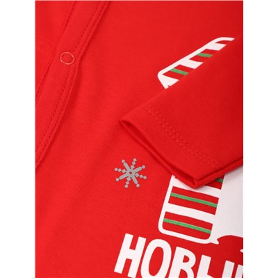 Комбинезон Крошка Я «Первый НГ», рост 86-92 см, красный