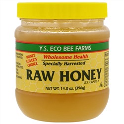 Y.S. Eco Bee Farms, Сырой мед, 396 г (14,0 унций)