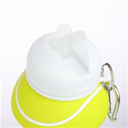 Бутылка для воды «Теннисный мяч», 550 мл, 18×8.7 см, складная