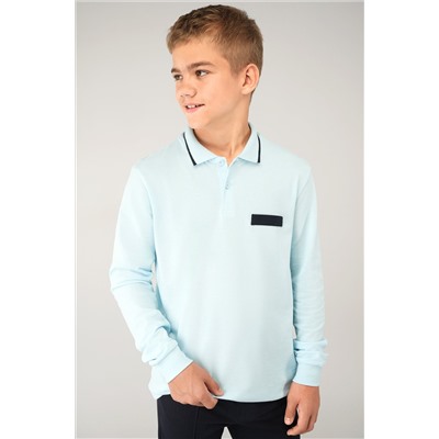 Рубашка-поло с длинным рукавом для мальчика Happyfox