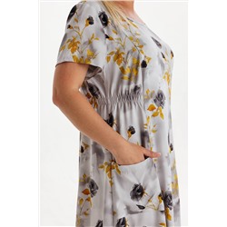 Платье штапель  6146/01/Серый