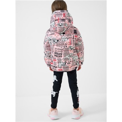 Куртка текстильная с полиуретановым покрытием для девочек