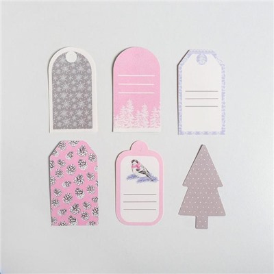 Набор декоративных новогодних шильдиков «Нежность», 17×15 см