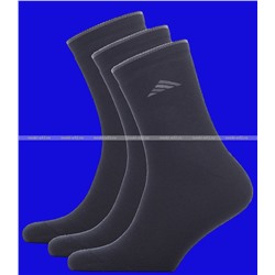 5 ПАР -Золотая игла Термоноски мужские черные с-1010-3 внутри махра