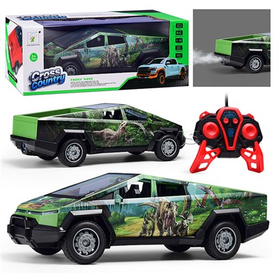 Машина"Дино" р/у, с дымом, 27 MHz, в коробке