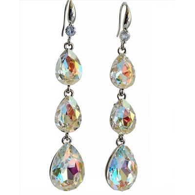 Серьги с чешскими кристаллами