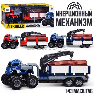 Машина "Мега лесовоз" в коробке