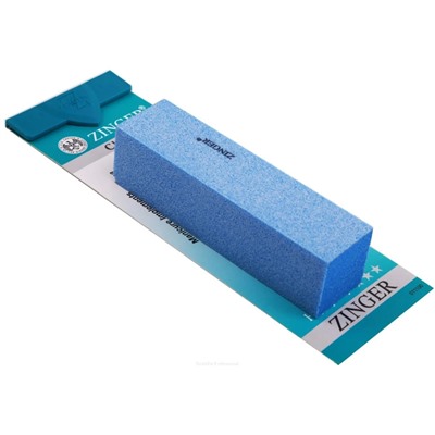 Zinger Шлифовальный блок 4-х сторонний для ногтей / Classic ЕК-107, 180 грит, голубой 4074
