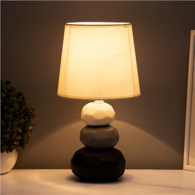 Настольная лампа с абажуром RISALUX «Маркета», Е14, 40 Вт, 18×18×33.5 см