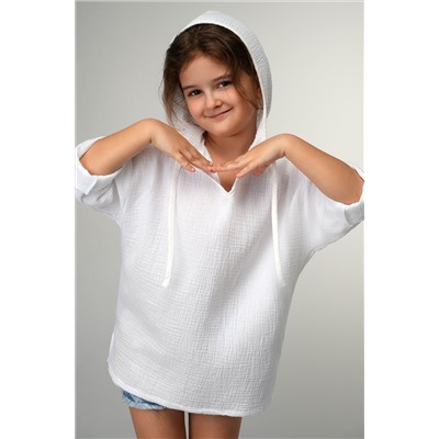 Детская хлопковая пляжная туника из муслина Happyfox