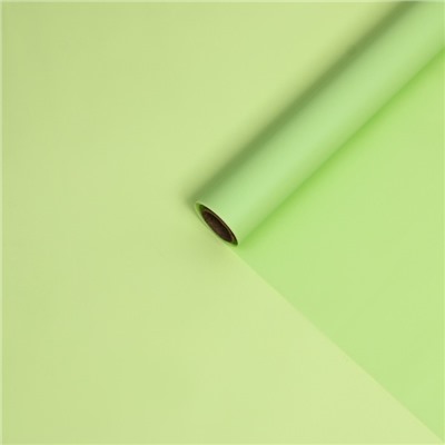 Пленка матовая для цветов и букетов, зеленая мята, 0.58×10 м