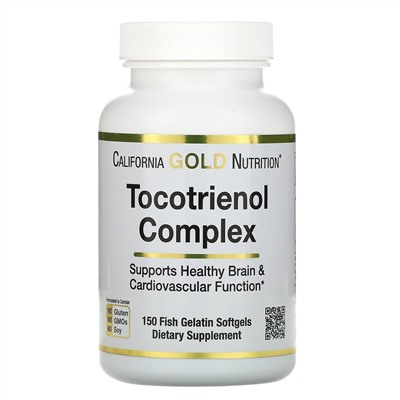 California Gold Nutrition, комплекс токотриенолов, 150 рыбно-желатиновых капсул