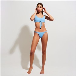 Плавки танга купальные женские MINAKU Summer sun, размер 46, голубая