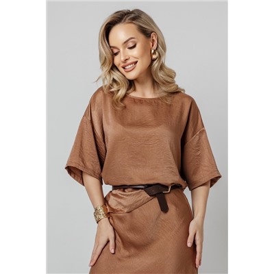 Блузка женская  4483/02/Коричневый