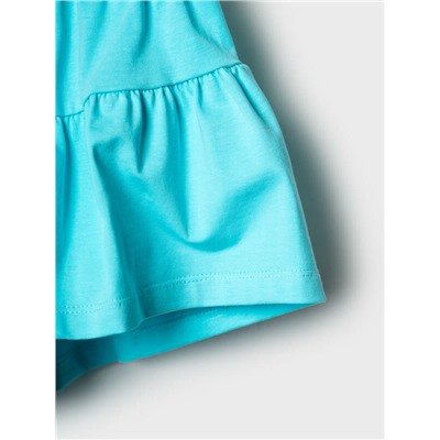 Комплект трикотажный для девочек: фуфайка (футболка), шорты