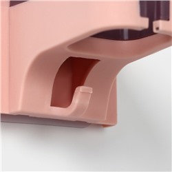 Держатель для фена, 9×9×10 см, розовый