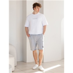 Шорты из тонкого футера с эластаном