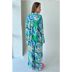 Костюм женский  SET001/14/Зеленый, синий