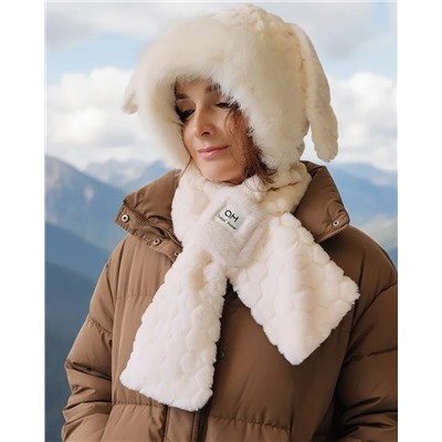 Шапка-шарф с ушками Зайка