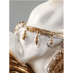 УЦЕНКА Фигура "Конь огненный" 40,5х36х15 см, белый с золотом