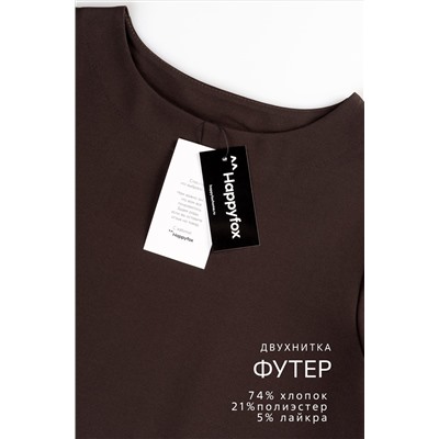 Женское платье трапеция из футера Happyfox