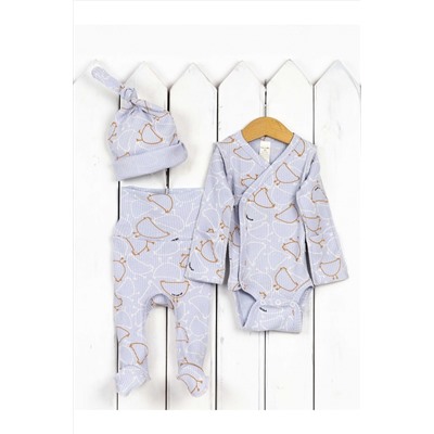 Комплект (Боди+Ползунки+Шапочка) BABY BOOM, 1029634